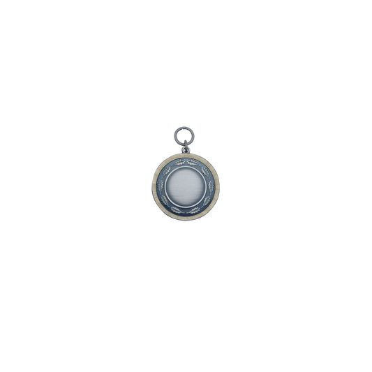 Medaille, Messing, altsilber, mit Öse(n) und Ring(en)