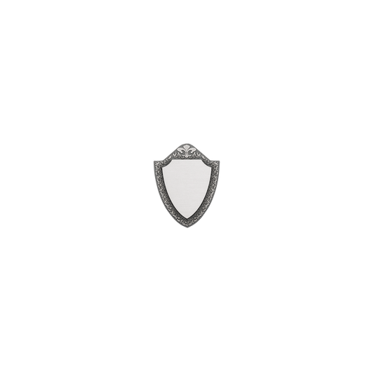 Anhänger, Messing, altsilber, mit Scharniernadel