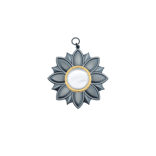 Orden, Messing, altsilber, mit Auflage 23324-20, Öse(n) und Ring(en)