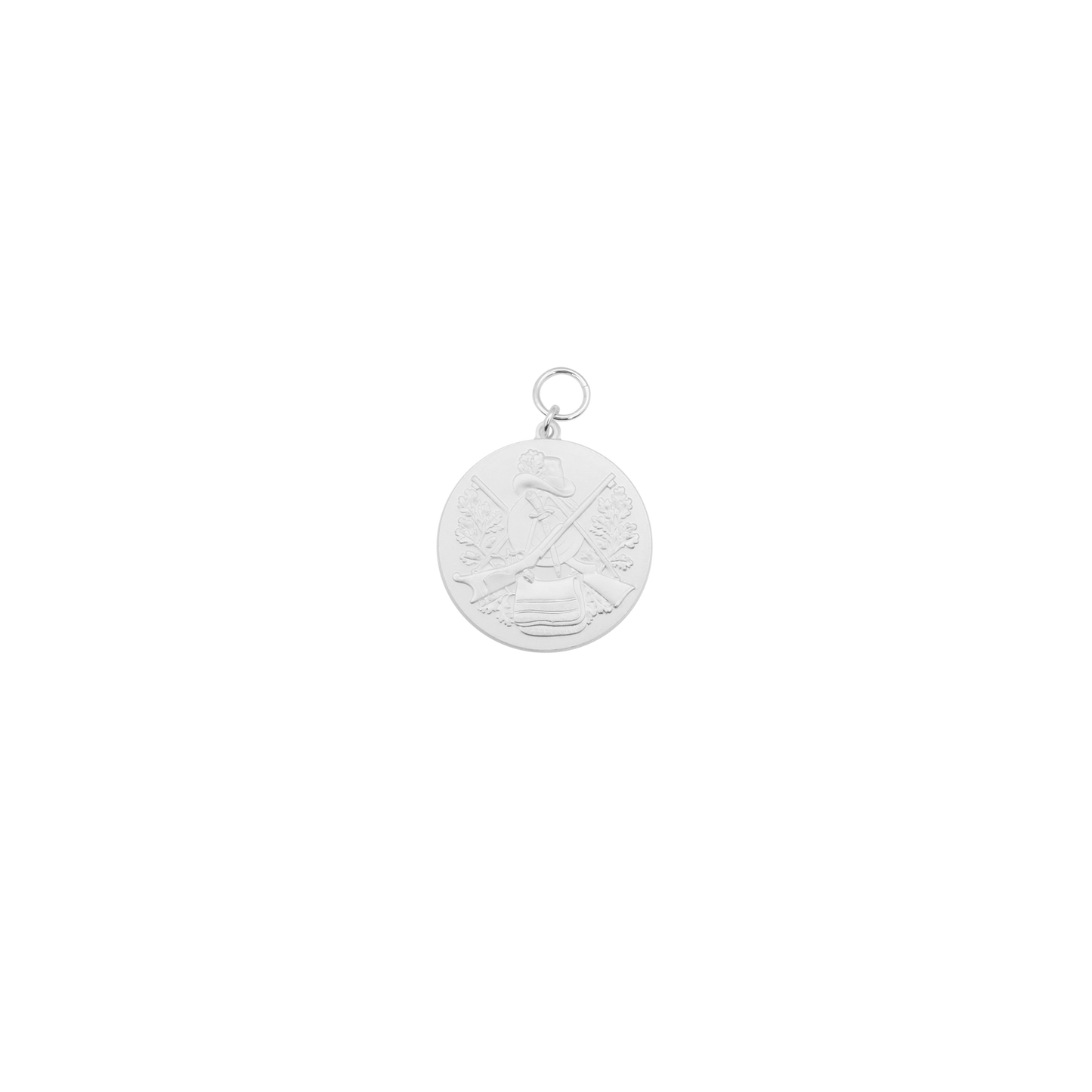 RESTPOSTEN Medaille, 39mm, Echt Silber, versilbert, mit Öse(n) und Ring(en)